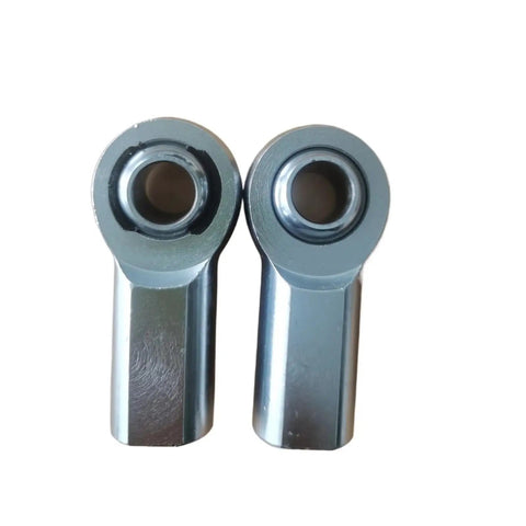 Two Piece Male Heim Rod Ends M12x1.75 Thread Chromoly Steel Heavy Duty Bearing Set With Nuts, close-up view of ball ends.