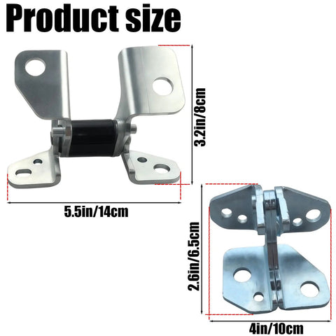 Driver Side Upper And Lower Front Door Hinge Set Heavy Duty Steel Drop In Replacement For Jeep Grand Cherokee Dodge Charger Chrysler 300 Durango size dimensions display