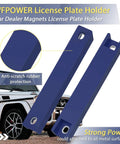 Magnetic License Plate Holder 2 Pack With Rubber Coated Protection No Drill For Cars Strong Magnetic Demo Tag Mount