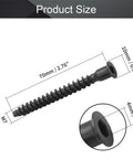 Confirmat Screws M7x70mm Carbon Steel Inner Hex Self Drilling For Wooden Board Connection Black 20 Pieces
