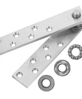 Heavy Duty Concealed Door Hinges In Stainless Steel 360 Degree Pivot Hinge Set with hardware components visible