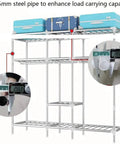 Next Level Portable Closet Wardrobe With Amped Up Bedroom Shelves And Pro Grade Fabric Build showing 25mm steel pipe for durability.