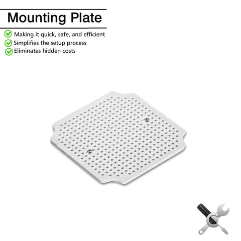 Mounting plate for Outdoor Junction Box IP67 Waterproof Project Box Made From Durable ABS Plastic Weatherproof Electrical Enclosure