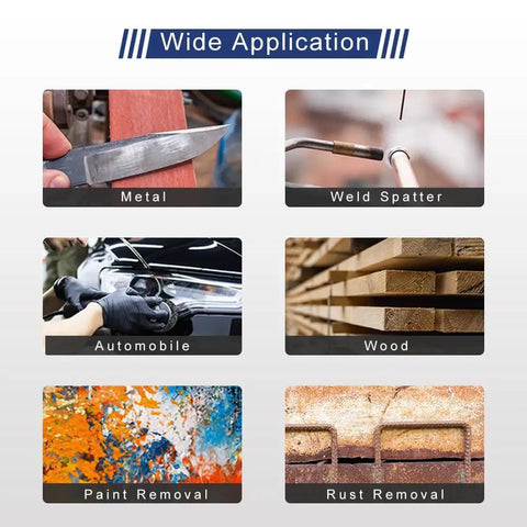 All In One Pro Grade Sanding Discs Kit with Wide Applications for Metal, Weld Spatter, Automobile, Wood, Paint, Rust Removal