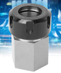 ER32 Collet Block for Lathe and CNC Engraving Machines, Chuck Collet Holder with Hex Block shown in close-up