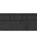 Back view of Rock Solid 105 Inch 5K UHD Ultrawide Digital Signage Display showing internal components and mounting system.