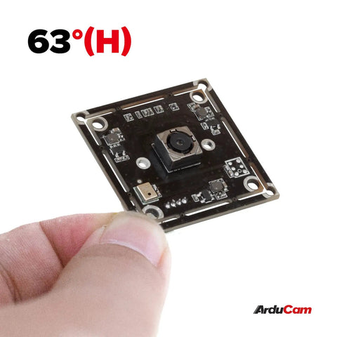 Hand holding 8MP 1080P Auto Focus USB Cam Module with Microphone, IMX179 1/3.2 Inch CMOS, showing circuit board and lens