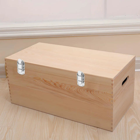 Wooden box with 2 Pack Zinc Alloy Cabinet Latch Locks For Jewelry Boxes With Dope Security And Tough Damage Resistance
