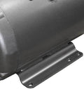 Side view of 7.5 HP Electric Motor For Compressors, 1725 RPM, 208-230V 31A, NEMA 215T showing rigid base and metal housing