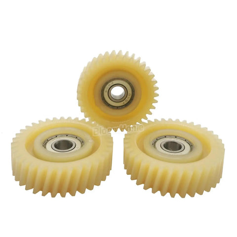 47.3x13mm 35T E Bike Wheel Hub Motor Planetary Nylon Gears with Bearing for Electric Vehicles displayed in three angles