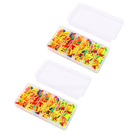 Hot Heat Shrink Tubing Colored Sleeves For Fishing Bait Kit Protection 250pcs Durable ABS Tackle Rigging Wrap Sleeve Stuff You Need, open box
