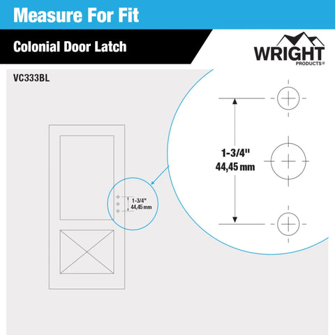 Push Button Door Latch For Screen And Storm Doors, Colonial Style, No Lockout Tech, Black Finish, Out Swing Ready For Three Quarters To One And A Quarter Inch Thick Metal Or Wood Doors, Built Tough And Easy To Install