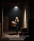 Motion Activated LED Bulbs Three Pack 13W 100W Equivalent A19 E26 Dusk To Dawn Security Lights For Indoor Outdoor Use 5500K Daylight 90 Degree Motion Sensor Auto On No Fuss In Dark No Switch in hallway