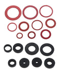 141Piece NBR Tap Seal Washer Plumbing Gasket Assortment Kit With Handy Organizer Box Including Gasket Retaining Rings For Taps Valves Pumps Auto Parts Air Cylinders And Bearings
