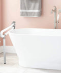 24 Inch Toilet Safety Rail Wall Mount Foldable Grab Bar Non Slip Stainless Steel With Fluorescent Grip Flip Up Design Space Saving High Capacity 450lbs