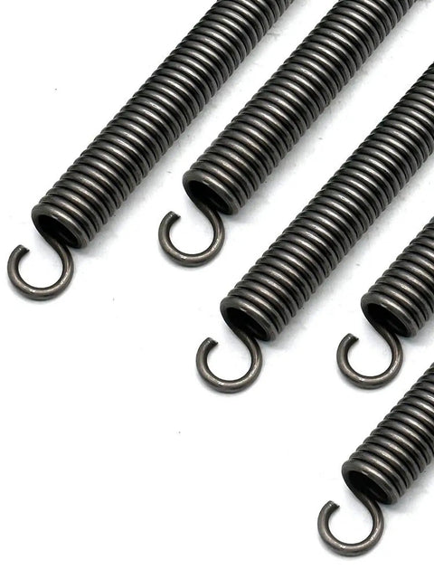 Rock Solid Heavy Duty Extension Spring Forged From Premium Spring Steel For Superior Tensile Strength And Reliable Elasticity Ideal For Auto Fixes And Diy Builds Featuring Five Mm Wire Diameter Thirty Two Mm Outer Size And Five Hundred Mm Length.