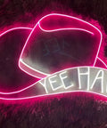 Cowboy Beer Neon Sign LED Tube Light For Bar Home Pub Cafe Decor 17 Inch Handmade Neon Lights Wall Art With Pink Hat Design