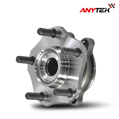 Front view of Front Left Or Right Wheel Bearing And Hub Assembly For Nissan Rogue 2014 To 2023 Rogue Sport 2017 To 2022 Qashqai 2017 To 2018 Direct Fit Replacement 513357