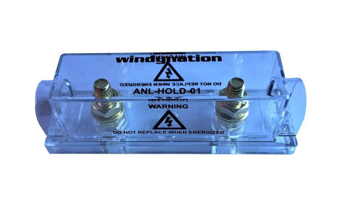 Beefy ANL Fuse Holder With Two 200A Fuses, Heavy Duty Battery Wiring Accessory For 2/0 Gauge Cables, transparent design