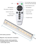 Under Cabinet Lights Wireless With Remote And Touch Control, Dimmable Battery Operated LED Closet Lights Stick On Kitchen Lighting With Timer, Multiple Color Options For Kitchen Shelves Hallways And Stairs, 4 Pack