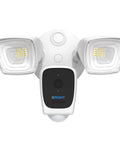 Smart Floodlight Camera With 2.4Ghz 1080P Outdoor Security, 2600 Lumen Flood Light, Motion Detection, Two Way Audio, Siren, Night Vision