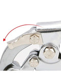 Close-up of Heavy Duty 150mm Sheet Metal Bending Pliers With Hole Punch Edge Setter And Panel Flanger Hand Joggler Multifunctional Tool
