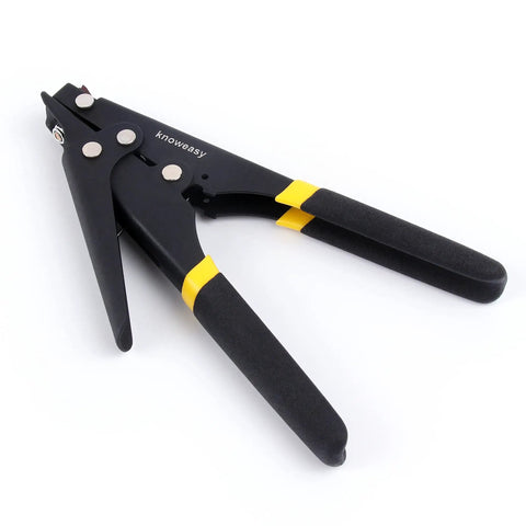 Pro Grade Cable Tie Gun Zip Tie Tool For Tensioning And Cutting Nylon Ties Up To 0.35 Inches, Easy Grip Ergonomic Handle