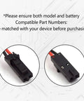 Close-up of compatible connector for 2 Pack 3V 1800mAh Lithium Battery Replacement For Allen Bradley 1770 XYC Controllers
