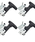 4 Pack T Handle Draw Latches With Rubber Flexible Hasp For Tool Box RV Drawer Shed Door Lock It Down Sturdy Carbon Steel Vibration Dampening