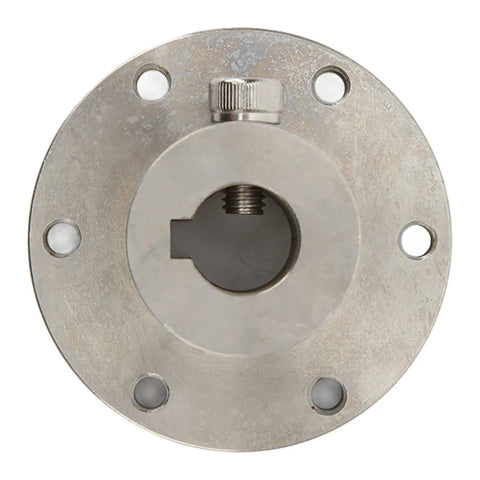 Heavy Duty 14mm Stainless Steel RC Shaft Coupling With Chain Slot And Flange Connector For RC Hobby Parts, top view of flange connector.