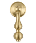 Solid Brass Cabinet Knobs 2 Pack Brushed Gold Boss Level Drop Pulls For Dresser And Drawers Modern Cupboard Wardrobe Pendant Knob Bedroom And Bathroom Cabinet Hardware Easy Install Rust Resistant 2.55 Inch Length, brushed gold finish