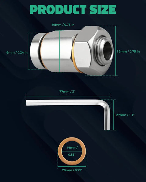 Magnetic Oil Drain Plug Kit M14x1.5 For Cars And Bikes Makes Changing Fluid Easy Without Drilling Messy Holes In Your Pan For A Clean Swap And Better Engine Health. 304 steel plug, wrench, washer