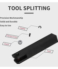 Lathe Knurling Tool Set 6Pcs With 0.6mm 1.0mm 1.5mm Knurling Wheels And 20mm By 18mm Straight Knurling Knife Steel Lathe Tool Holder Hob For Inner Hole Embossing And Pro Grade Metalworking tool splitting parts diagram