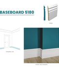 Finger Joint Pine Molding No Fuss Easy To Install 0.56 Inch Thick By 5.25 Inch Wide 96 Inch Length Durable Lumber Trim for DIY use