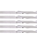 End mills set, 5 pcs straight shank, single-flute tungsten steel, 3.175x3.175x25x50mm for wood carving Amazon