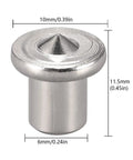 20 Piece Stainless Steel Dowel Center Pin Set for Woodworking Tools 1 Quarter Inch 6mm Hollow Dowel Centers with Sharp Point Drill Guide