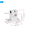 Aluminum Linear Motion Rod Rail Clamps For 16mm Shaft Set Of 4 Durable Guide Supports CNC 3D Printer Builds 48x16x44mm size shown