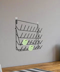 Kick Your Countertop Chaos Out The Door With These Straight Sturdy Metal Wall Racks Featuring Hella Spacious Bottle Display Shelves For Kitchen Bathroom Decor And Space Saving Storage on a wall.