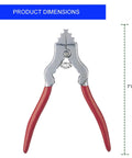 7 Inch Spring Loaded Fixture Chain Pliers With Red Vinyl Grip And Silver Finish 7 inches long for easy hanging fixture installations