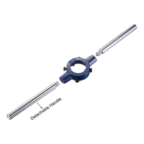 Round Die Stock Handle Wrench Set With 5/8-18 UNF Thread Die And 38mm Die Holder Adjustable For Bolt Thread Repair