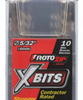 1/8 Inch Drywall Spiral Bit Set 10 Pack For Clean Precise Window And Door Cutouts High Speed Steel Bits in packaging