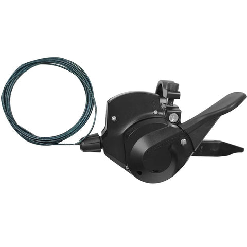 9 Speed Right Thumb Gear Shifter For Mountain, Road, Folding And Commuter Bikes With Visual Window And Inner Cable