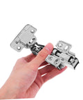 Soft Close Hidden Cabinet Hinges For Corner Cabinets With Damping System For Quiet Operation And Smooth Self Closing Easy Installation Includes Screws 2 Pack Zerodeko