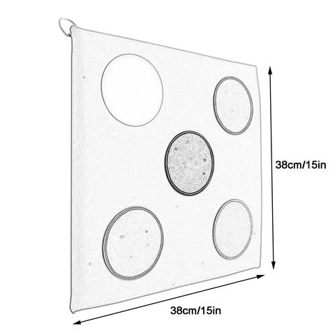 Microfiber Fencing Practice Target Self Training Auxiliary Sword Target For Foil Saber And Epee With Five Bullseye Holes Wall Mounted