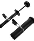 Weight Stack Extender Pin For Gym Gear, Heavy Duty Carbon Steel Barbell Plate Organizer with clips, vertical view