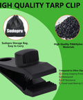 High quality tarp clip with storage bag and PA&Nylon materials, for Heavy Duty Tarp Clips With Lock Grip Clamp 20 Pack