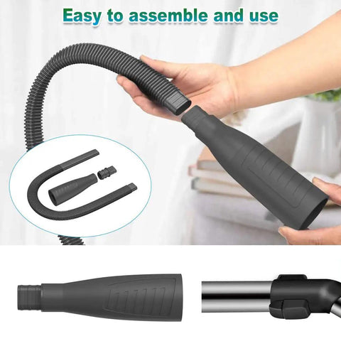 2 Piece Dryer Vent Cleaner Kit With Vacuum Attachment And Lint Screens Brush, Flexible Lint Remover Hose For No-Fuss Easy Dust Removal From Dryer Vents, Hoses, Behind And Under Appliances