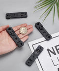 10 Pack DIN Rail Mounting Brackets 76x20x8mm Rectangle Universal Nylon Mounting Supports for Industrial Electrical Clamps