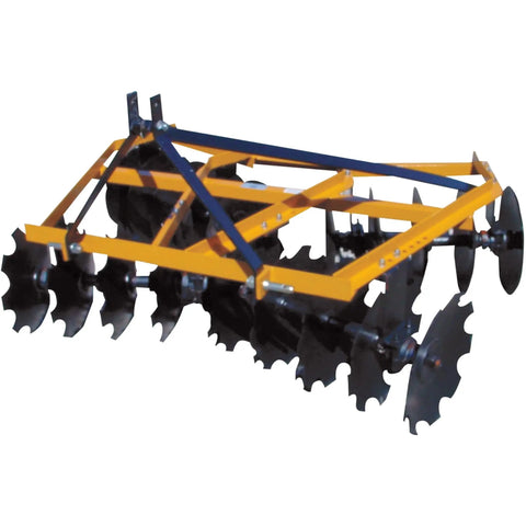 Angle Frame Disc Harrow 6.5 Ft Working Width With 3 Adjustable Angles, Solid 1-Inch Steel Axle, Heavy-Duty Farm Equipment