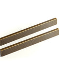 Antique Brass Knurled Cabinet Pulls 6 Pack 5 Inch Length With Deep Textured Knurl For Secure Grip In Drawers And Dressers